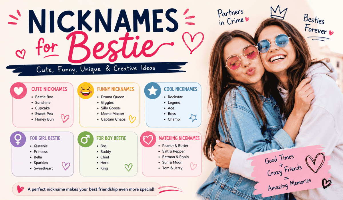 Nicknames for Bestie