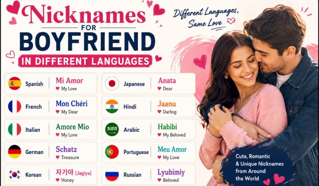 Nicknames for Boyfriend in Different Languages