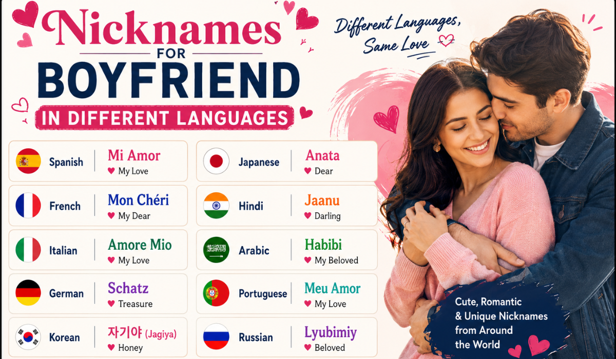 Nicknames for Boyfriend in Different Languages