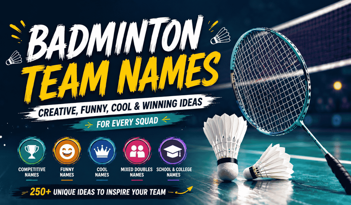 Badminton Team Names