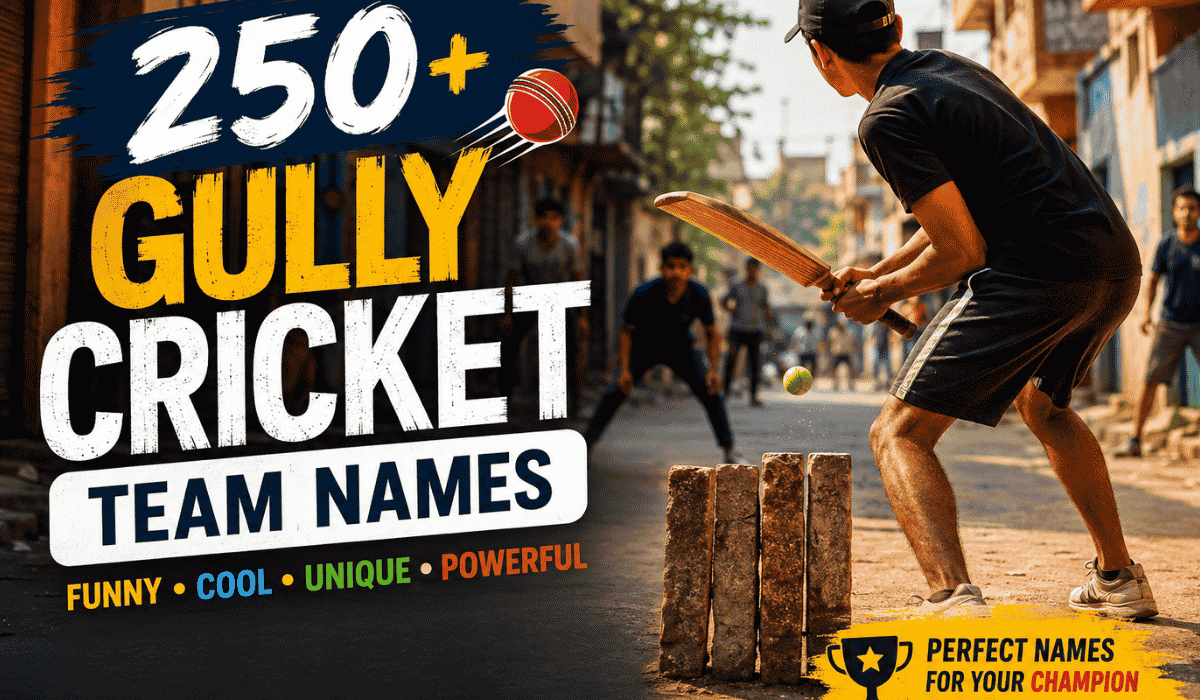 Gully Cricket Team Names