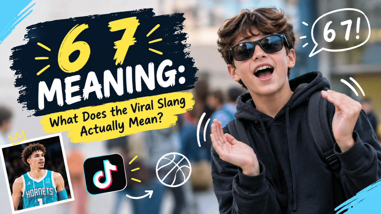6 7 meaning explained with viral slang, TikTok trend, basketball connection, and Gen Alpha meme culture.