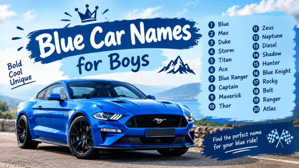 Blue Car Names for Boys