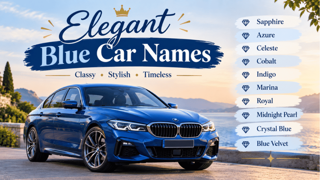 Elegant Blue Car Names