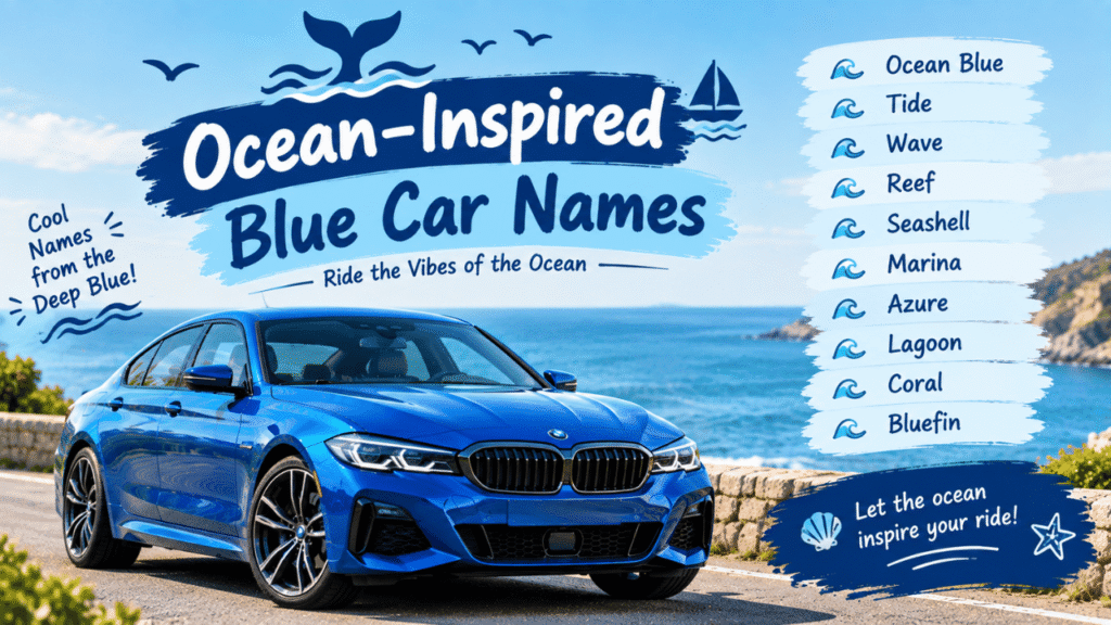Ocean-Inspired Blue Car Names