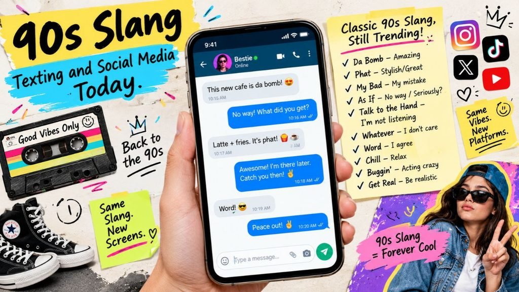90s Slang Texting and Social Media Today
