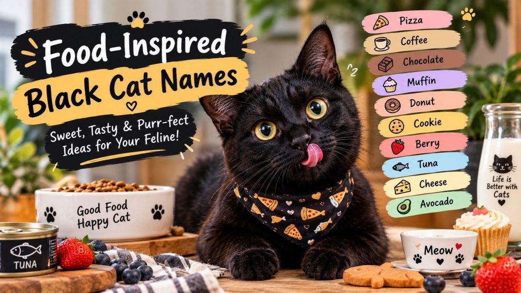 Food-Inspired Black Cat Names