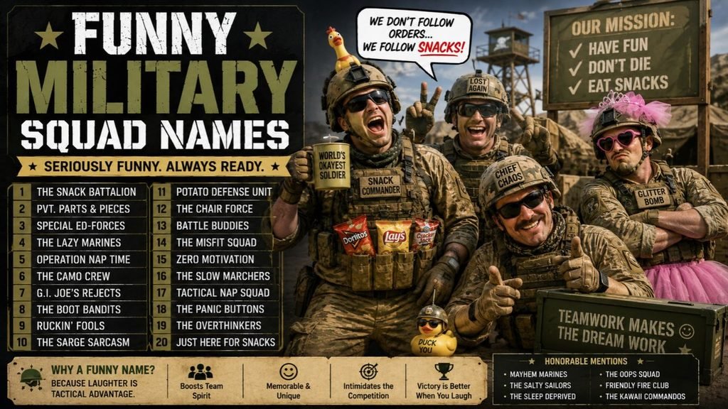 Funny Military Squad Names