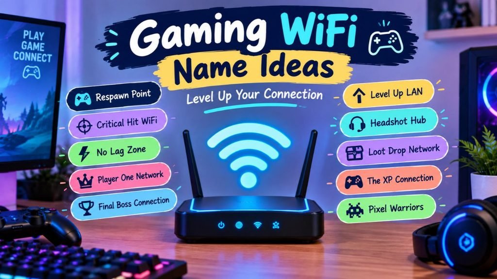 Gaming WiFi Name Ideas